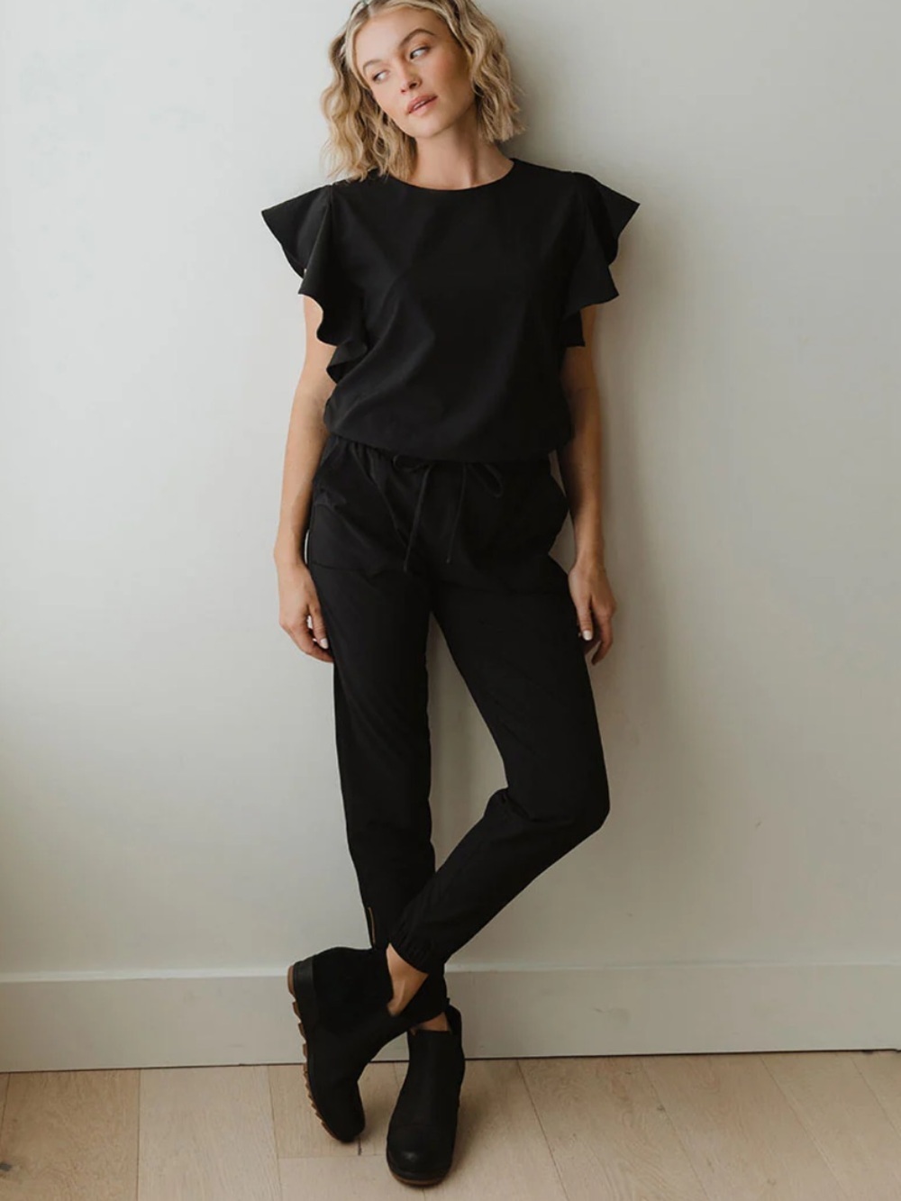 Albion Fit 9 to 9 Jumpsuit Black Medium